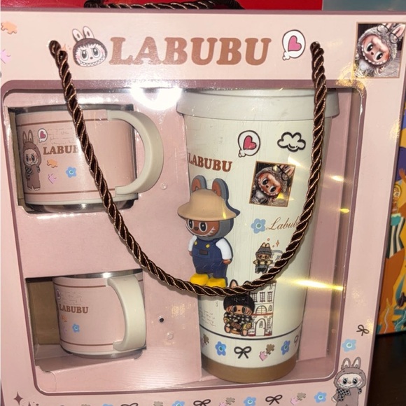 Other - Kids Mug and Tumbler Set - Pink and White